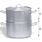 Stainless steel steam pot with lid