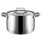 Modern stainless steel sauce pot with lid