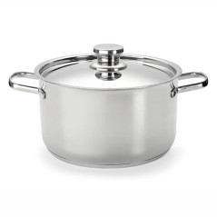 Braisière traditionnel en acier inoxydable avec couvercle