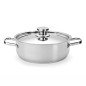 Cassola baixa tradicional d´acer inoxidable amb tapa