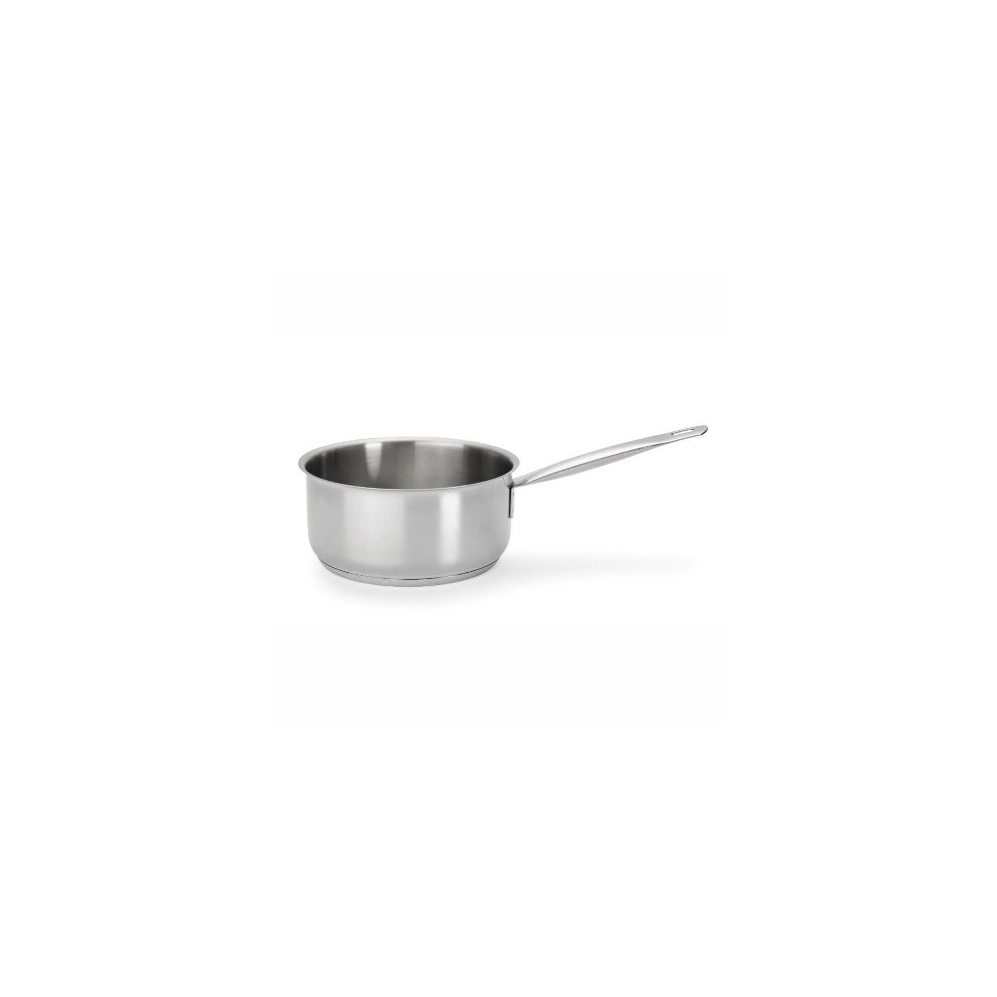 Casserole traditionnel en acier inoxydable avec couvercle