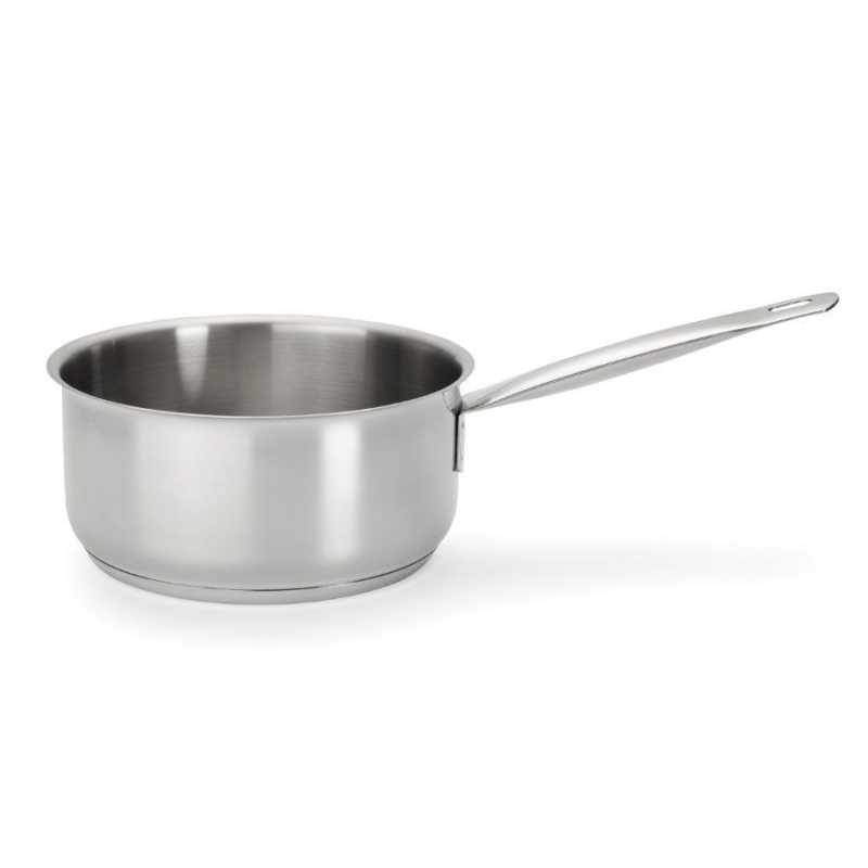 Casserole traditionnel en acier inoxydable avec couvercle