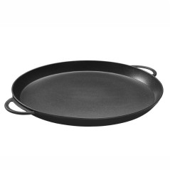 Plat à paella en fonte d'aluminium noir