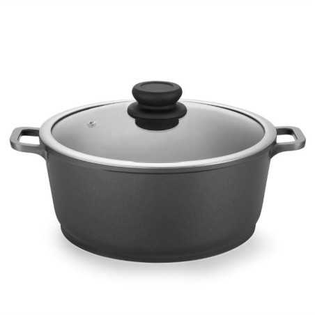 Braisière avec couvercle en aluminium forgé