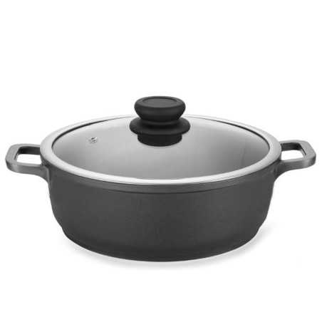 Cassola baixa amb tapa d'alumini forjat