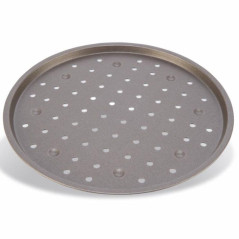 Bandeja perforada antiadherente para horno de pizza