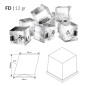 Máquina de hielo cuadrado FD/HD315