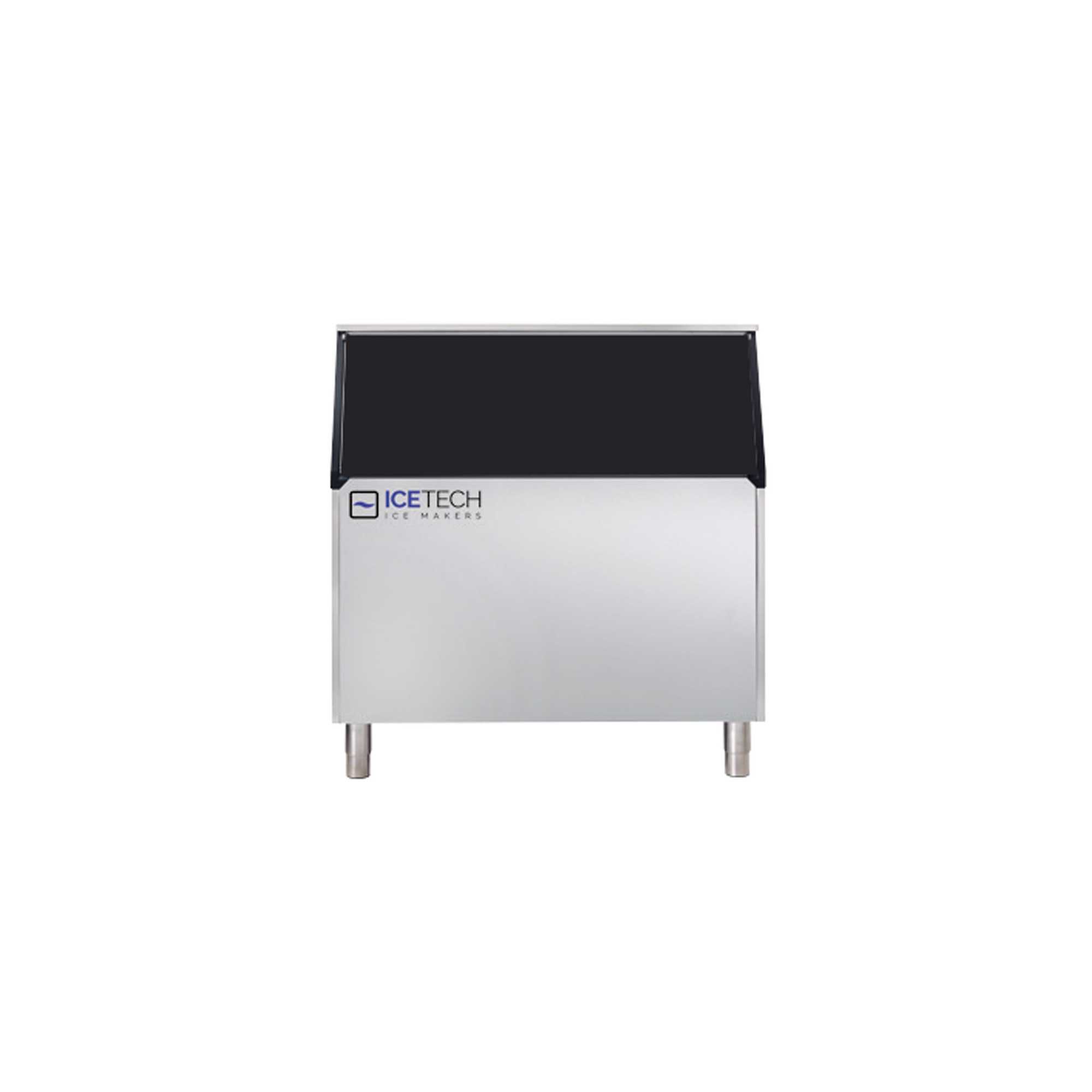 Ice storage bin with inclined top B340