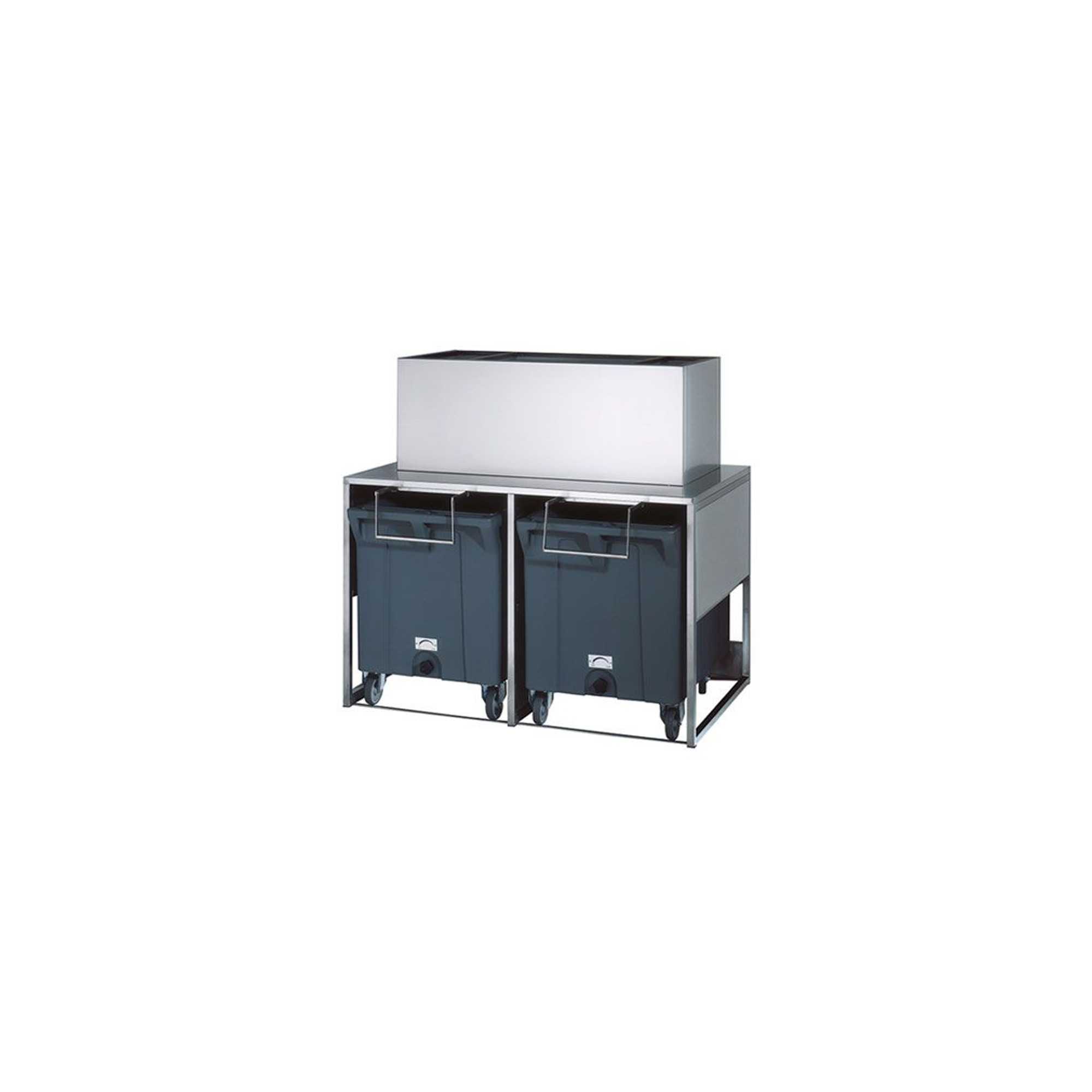 Warehouse with double cart for 266 kg BREMA ice machines