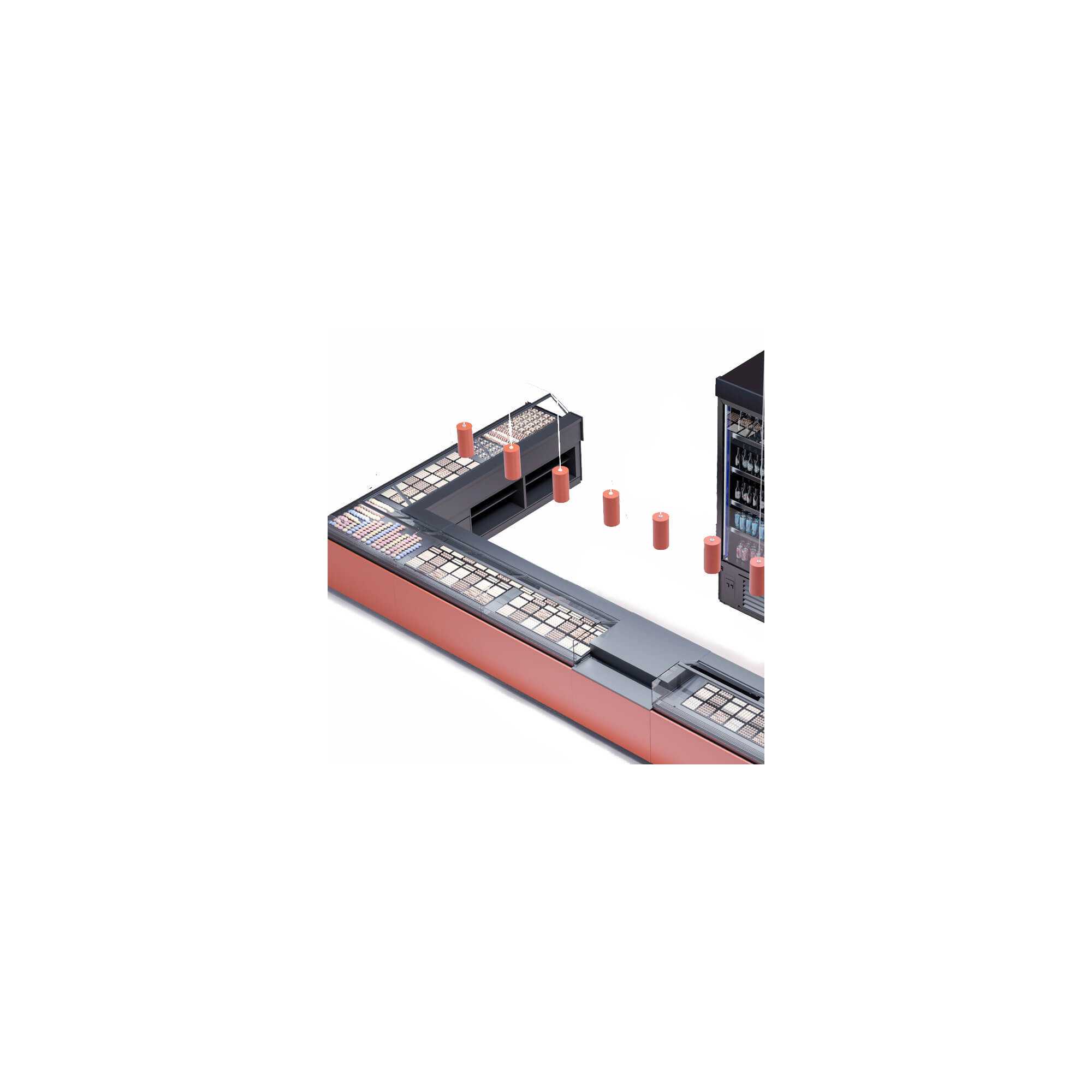 PARIS refrigerated pastry display case