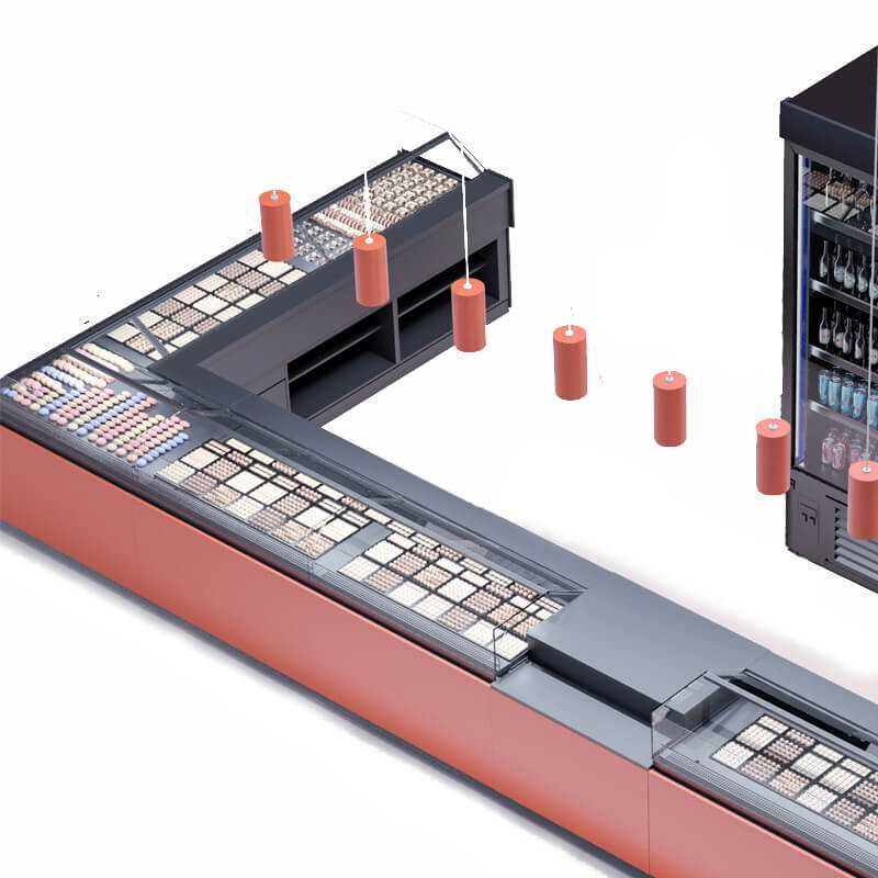Vitrina expositora refrigerada per a pastisseria PARIS amb reserva refrigerada Vitrina expositora refrigerada per a pastisseria PARIS amb reserva refrigerada