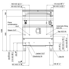 Bouilloire à gaz à chauffage indirect BERTO 900