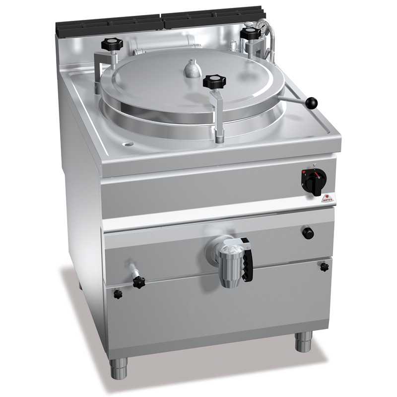 BERTO's 900 gas kettle with indirect heating of 200 liters