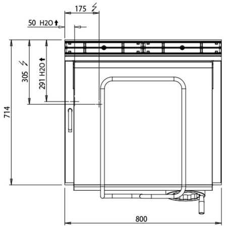 Poêle basculante électrique 60 litres