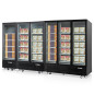 Refrigeration and freezing wall cabinets