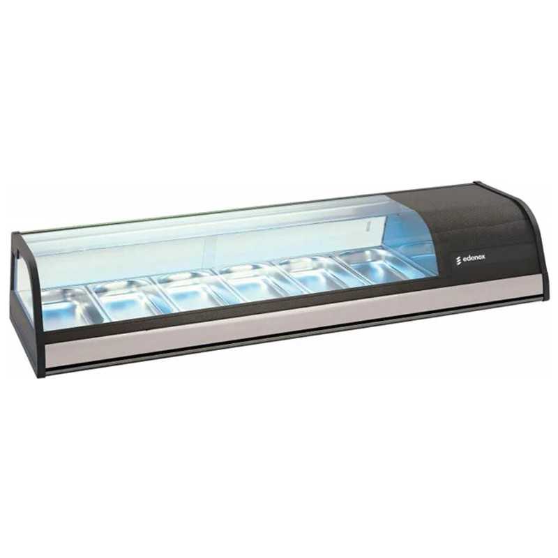 Vitrina de tapas refrigerada 6 bandejas GN 1/3