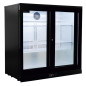 Présentoir réfrigéré noir comptoir 210 litres