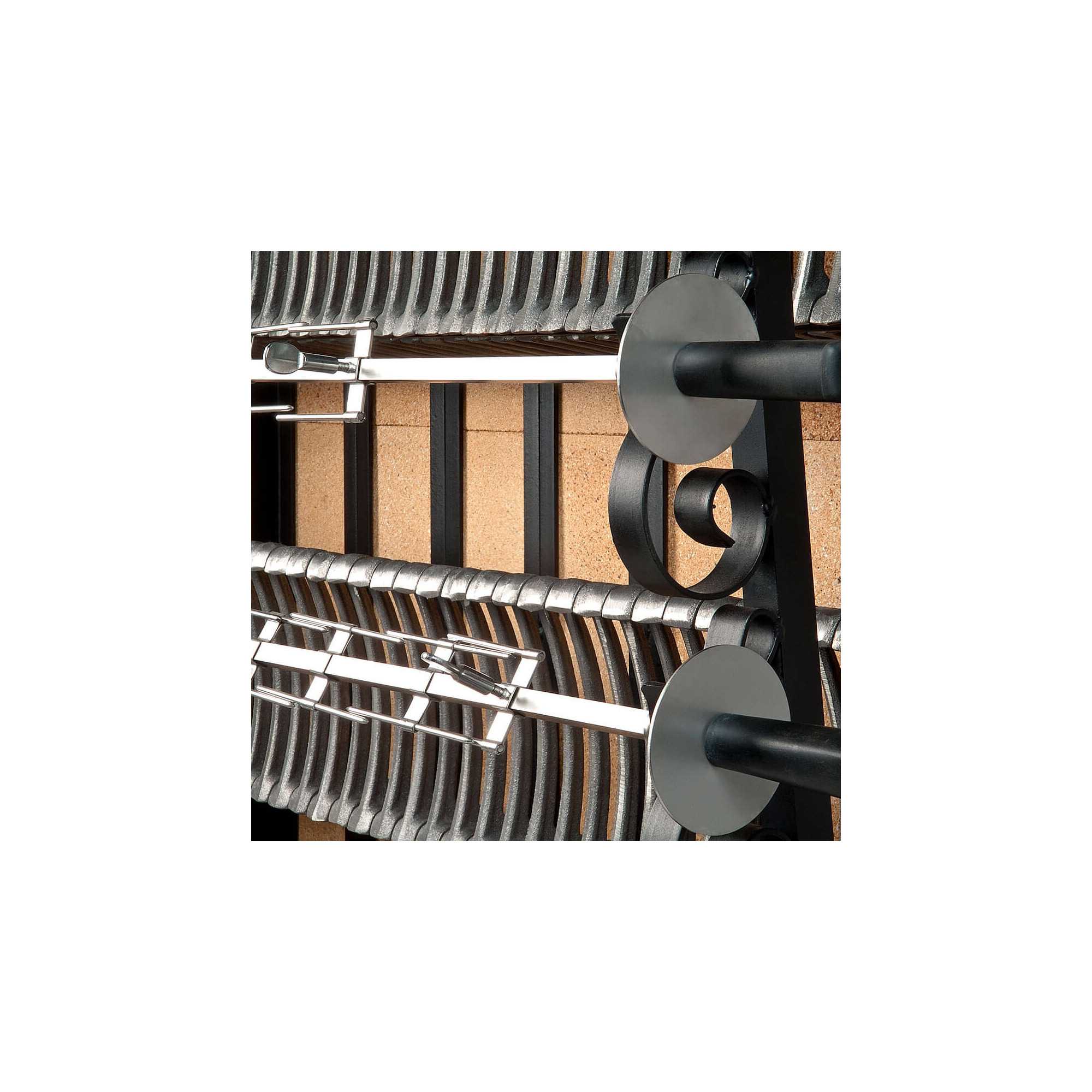 Sabre complet de 5 poulets pour rôtisserie de poulet au feu de bois