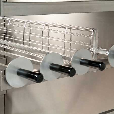 Épée de cage complète pour rôtisserie de poulet au feu de bois