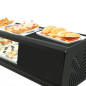 Straight surface refrigerated tapas display case 6 GN 1/3 trays