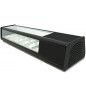 Vitrina de tapas refrigerada superficie recta 6 bandejas GN 1/3