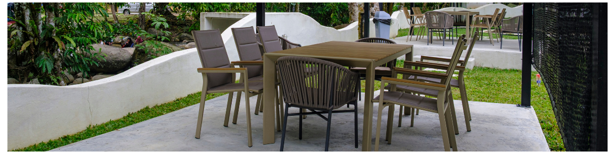 Chaises de terrasse et de restauration intérieure-extérieure | Aluminium et résine