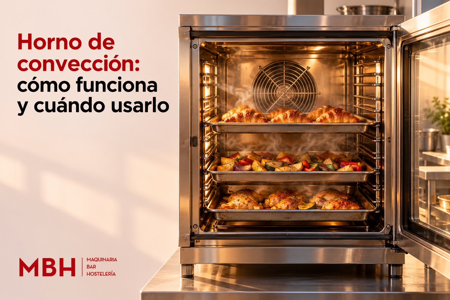 Horno de convección: cómo funciona y cuándo usarlo